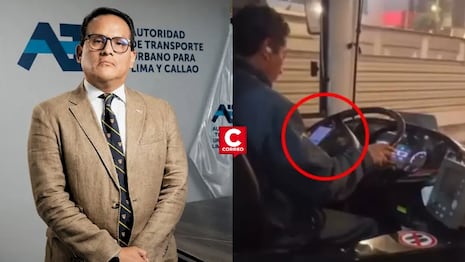 Presidente de ATU ordena separar a chofer de Metropolitano por chatear en pleno servicio en Vía Expresa