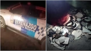 Chincha: sorprenden a trabajadores municipales quemando documentos en zona alta