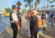 Piura: Intervienen a extranjeros dedicados a limpiar parabrisas y al comercio ambulatorio