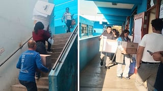 Arequipa: Miembros de mesa bajan al primer piso para que personas con discapacidad puedan votar