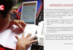 Minedu dispone clases remotas del 9 al 13 de marzo en Lima Metropolitana y Callao