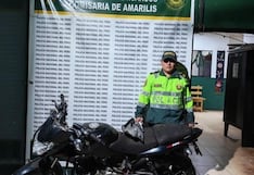 Policía halla motocicleta con denuncia por hurto en el distrito de Amarilis