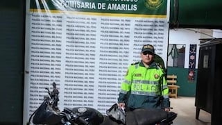 Policía halla motocicleta con denuncia por hurto en el distrito de Amarilis