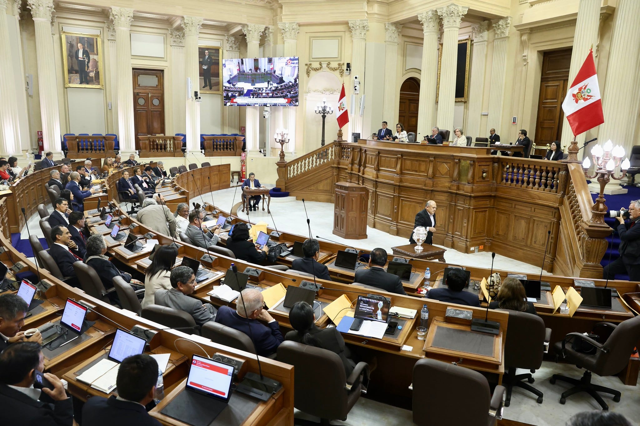La Oficialía Mayor del Senado de la República difundió un comunicado en el que oficializa la convocatoria a las sesiones de instalación del Senado y del Congreso de la República para el lunes 27 de julio de 2026, ambas en sus respectivos hemiciclos. (Foto: Congreso de la República)