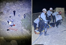 Tacna: Policías rescatan a mujer herida de quebrada en zona turística