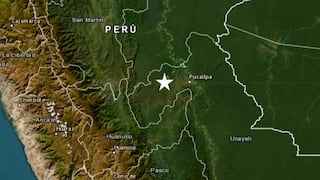 Sismo de magnitud 4.4 se registró en Ucayali, informó el IGP