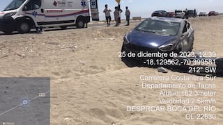 Tacna: Cuatro heridos deja violento choque en la carretera Costanera Sur