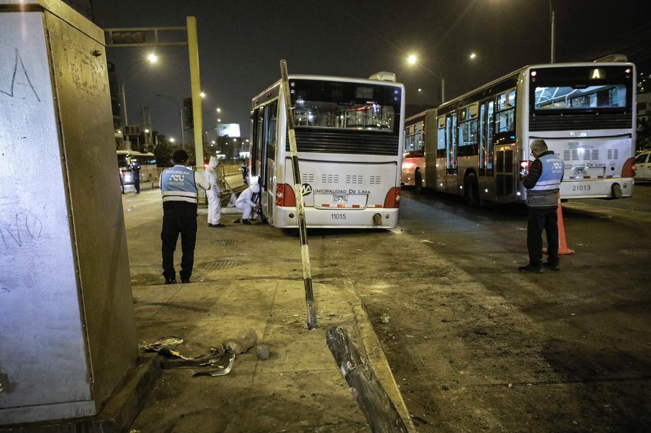 Reportan accidente vehicular con bus del Metropolitano en Independencia. Foto: Joel Alonzo/ GEC