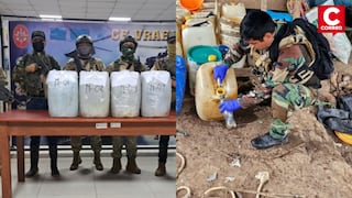 PNP da duro golpe al narcotráfico y decomisa más de una tonelada de droga en Ayacucho y Amazonas