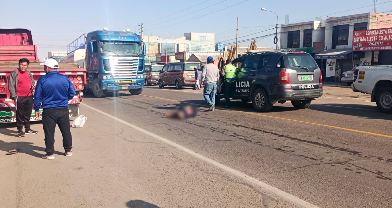 Un adulto mayor falleció, luego de ser atropellado en el distrito de La Joya, Arequipa. Foto: PNP.