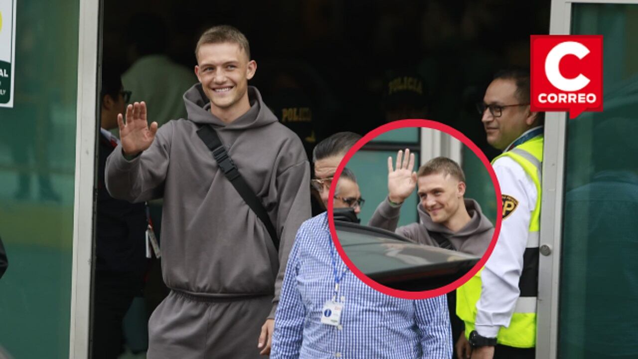 El llamado “Vikingo de Los Andes” fue recibido por los seguidores de la bicolor. (Fotos: Julio Reaño/@photo.gec)