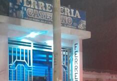Trujillo: Extorsionadores detonan dinamita en el portón de una ferretería