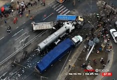 Choque múltiple en la Panamericana Norte dejó cinco vehículos afectados: Un conductor falleció tras el impacto