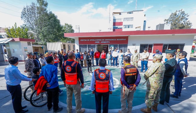 II Simulacro Nacional Multipeligro 2026 en Arequipa. Foto: Gobierno Regional de Arequipa.