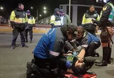 Mujer policía herida en accidente de tránsito cuando realizaba labores de patrullaje en Arequipa