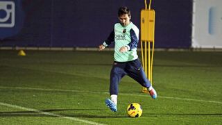 Lionel Messi ya entrena con el Barcelona