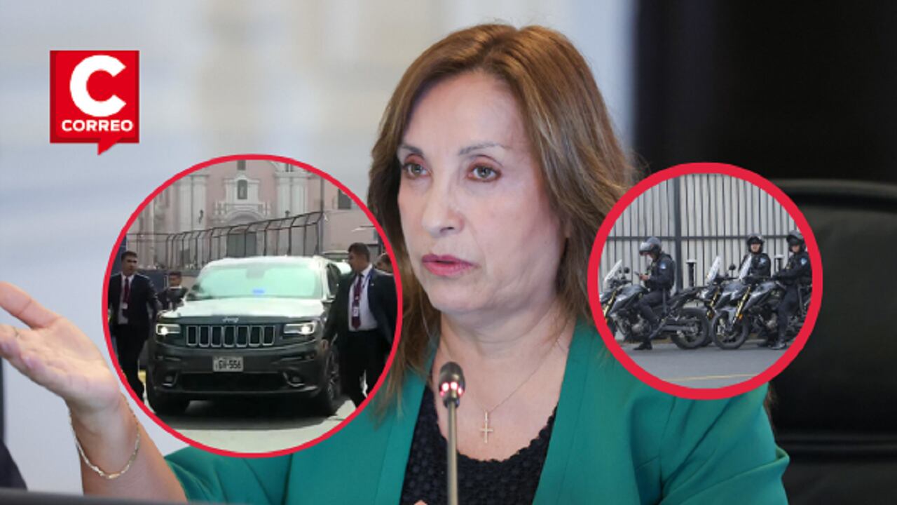 Dina Boluarte acudió a sede de Fiscalía. (Foto: Composición Presidencia-GEC)