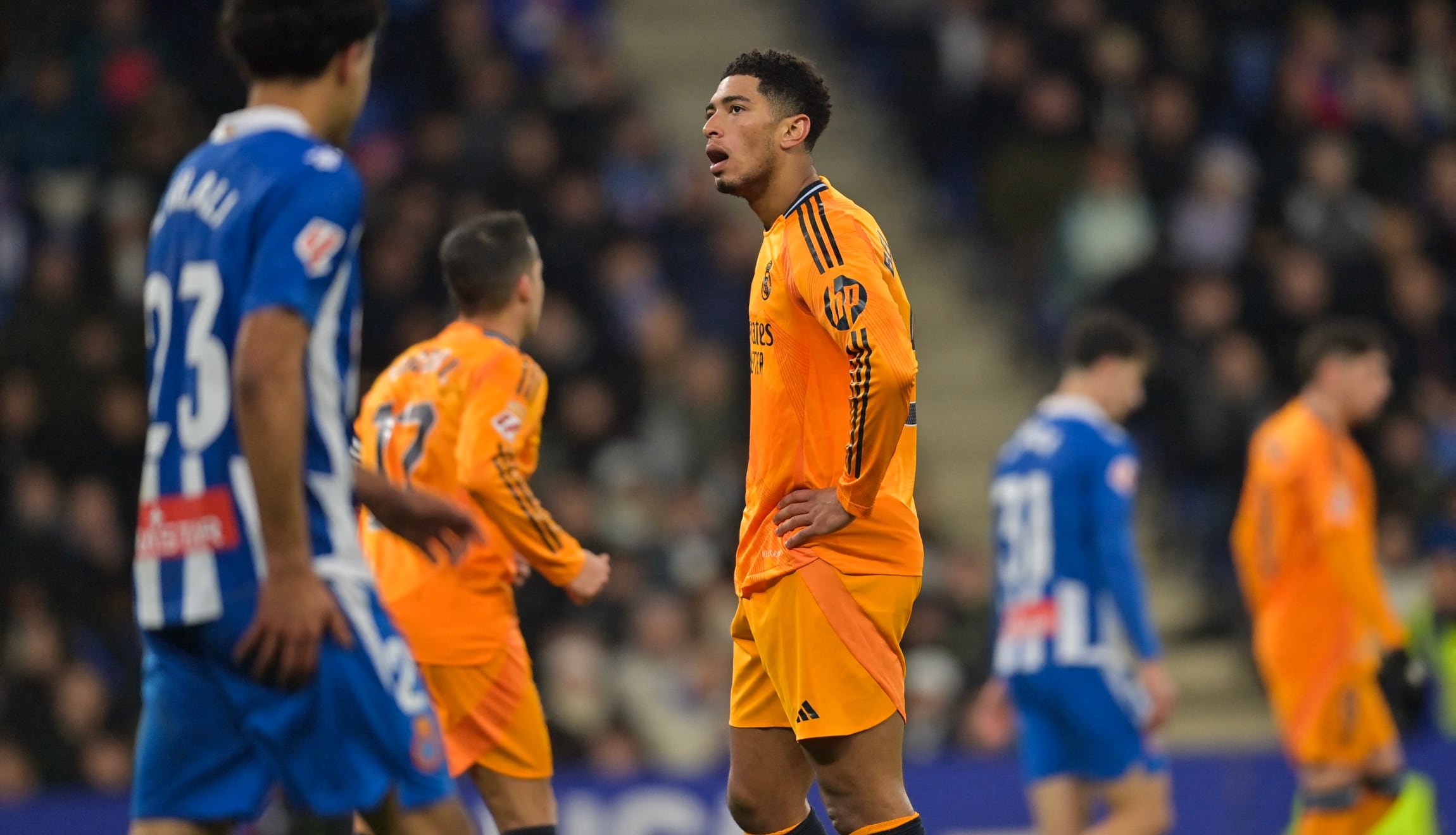 El Espanyol sorprende al Real Madrid por LaLiga. (Foto: AFP)