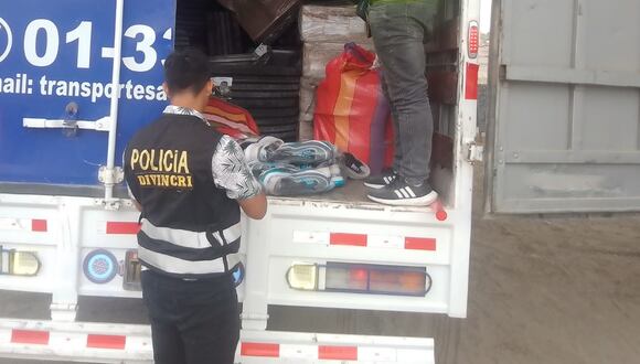 Autoridades intervinieron camión que transportaba mercadería por la carretera Panamericana