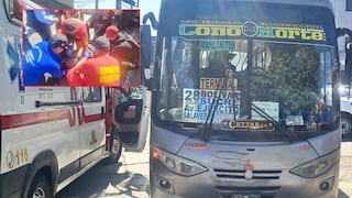 Arequipa: Adulta mayor en estado grave tras ser atropellada por bus del transporte público (VIDEO)