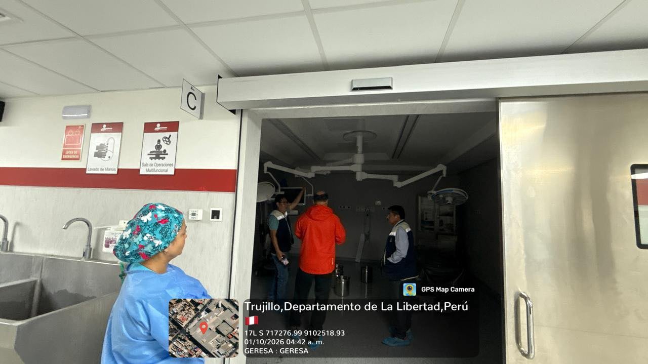 Se identificaron filtraciones y empozamientos de agua por el deterioro de la canaleta. (Foto: Gerencia Regional de Salud La Libertad)