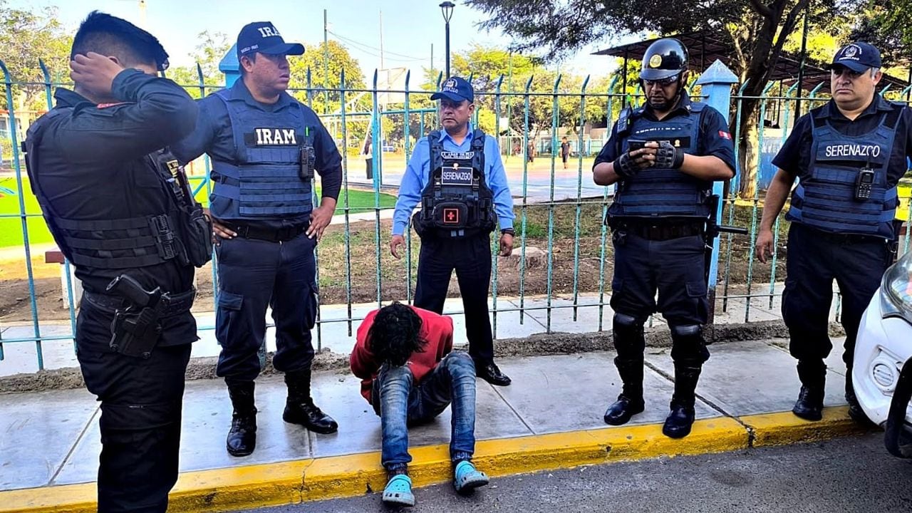 Agentes de Seguridad Ciudadana de Trujillo lograron atraparlo cuando escapaba por la urbanización Palermo.