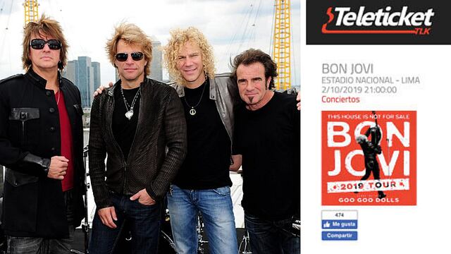 ​Bon Jovi regresaría al Perú luego de 9 años de ausencia junto con Goo Goo Dolls 
