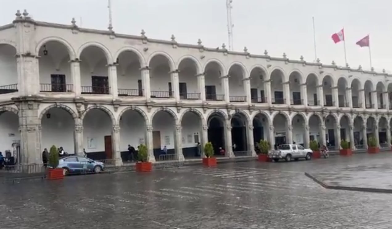 Lluvia ligera sorprende en Arequipa y Senamhi advierte nevadas y granizo en zonas altas