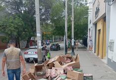 Piura: Sanciona a tienda por sacar residuos sólidos en la vía pública