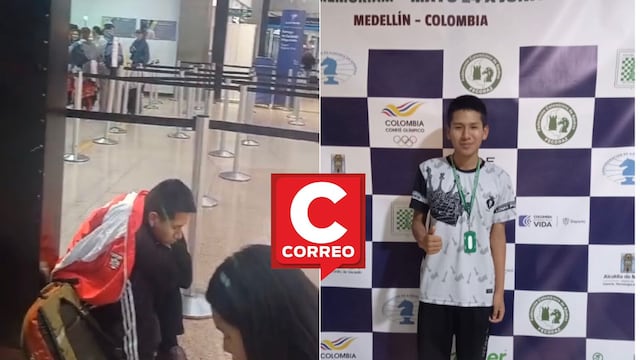 Ajedrecista arequipeño duerme en piso de aeropuerto de Colombia por cancelación de vuelos (VIDEO)