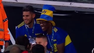 Boca Juniors salió campeón: Luis Advíncula y Carlos Zambrano festejaron el título de la Copa de la Liga