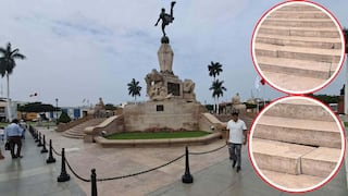 Trujillo: Las gradas del Monumento a la Libertad han cedido