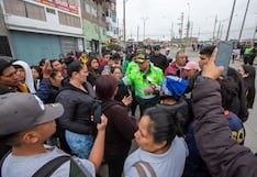 Vecinos de Lurín y VES protestan en el óvalo Chepén tras atentado a combi (FOTOS)