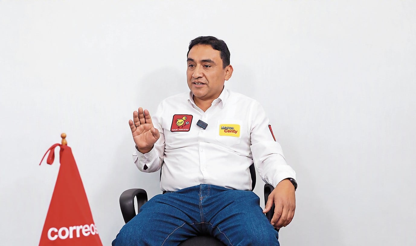 Marco Centty, candidato a la alcaldía de Miraflores en Arequipa (Foto: Omar Flores/@photo.gec)