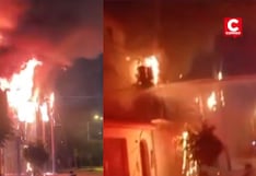 El Agustino: dantesco incendio consumió templo evangélico y movilizó a siete unidades de bomberos