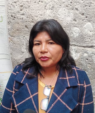 Alcaldesa de Quilca, Yesenia Condori señala que el problema límitrofe no fue resuelto por el Gobierno Regional de Arequipa (Foto: Álvaro Figueroa/@photo.gec)