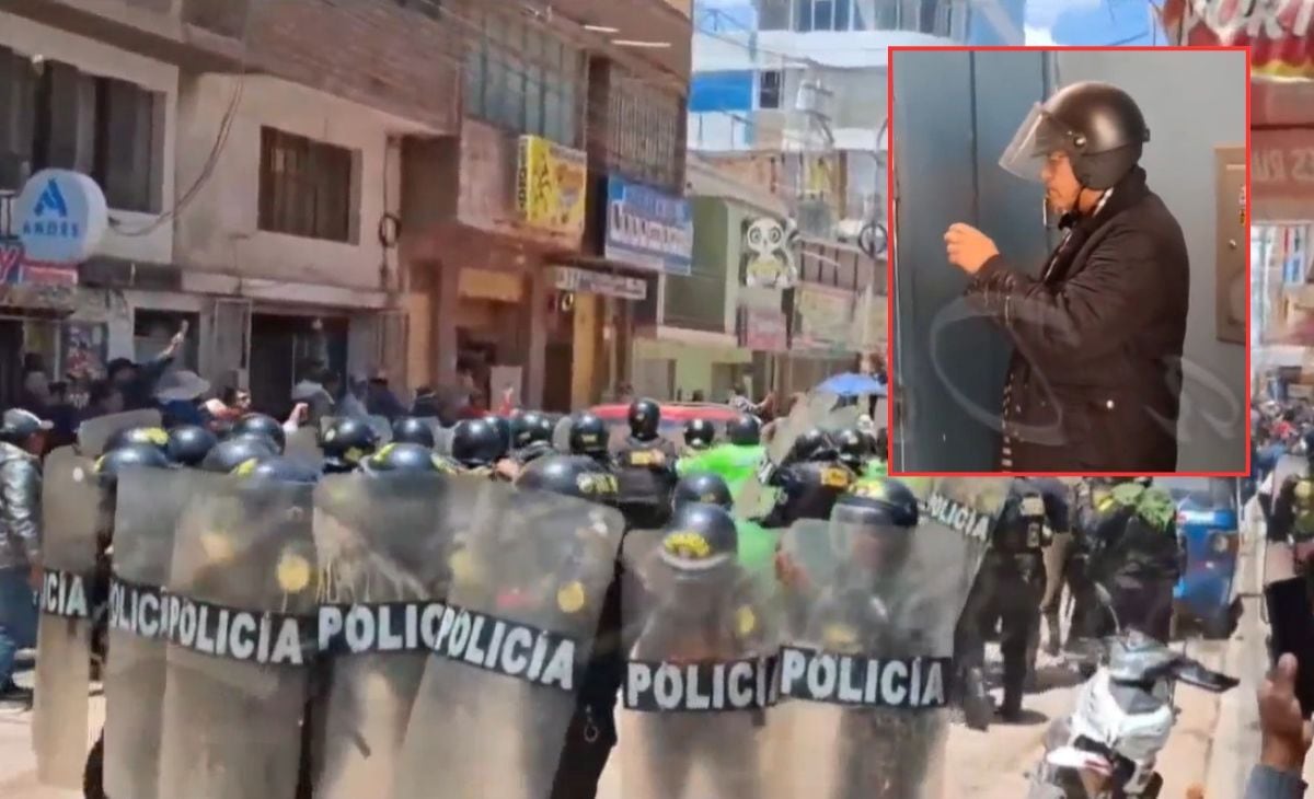 Cuando Phillip Butters era precandidato presidencial pasó un momento incómodo en Puno. Foto: Facebook La Decana/ Composición Gestión.