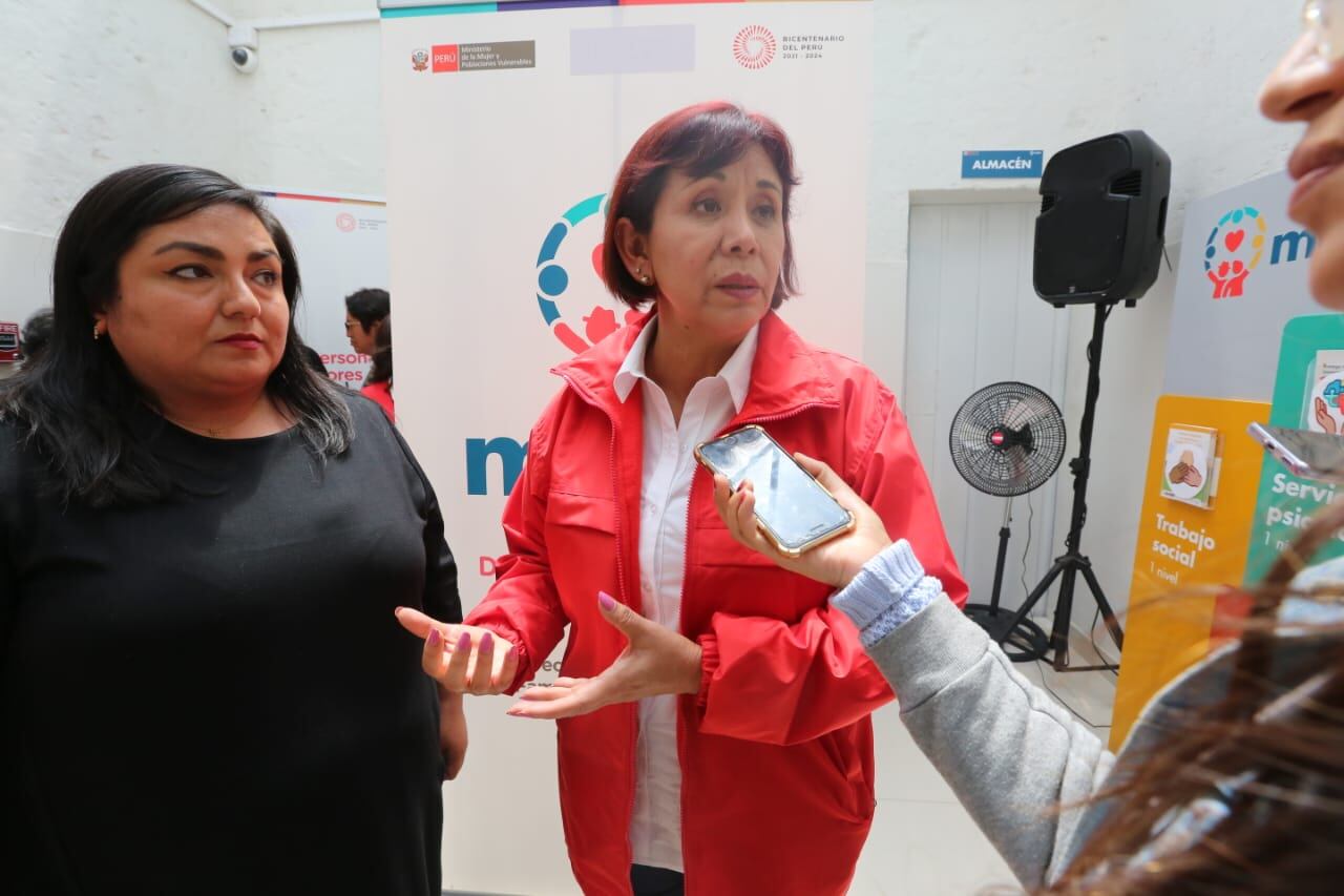 La ministra de la Mujer y Poblaciones Vulnerables, Nancy Tolentino | Foto: Leonardo Cuito