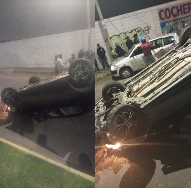 El choque se presentó en la avenida Hipólito Unanue, cerca a la intersección con la avenida Leguía. (Foto: Difusión)