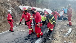 Tragedia en el límite Cusco - Apurímac: 16 fallecidos tras vuelco de bus de empresa minera (FOTOS)