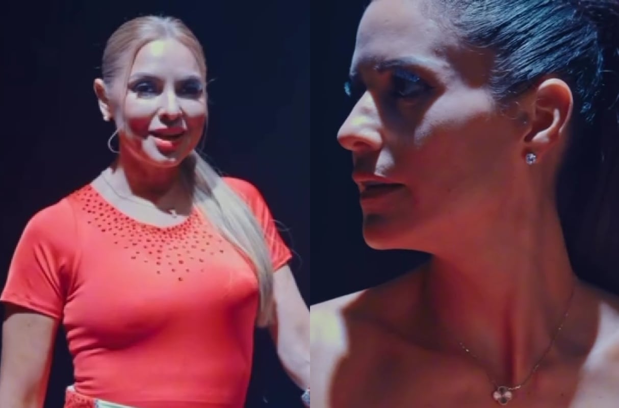 “Nunca nos dejaron juntarnos y ahora después de 25 años por fin nos vemos cara a cara”, expresó Karina Rivera al ver a María Pía. (Foto: Captura de video)