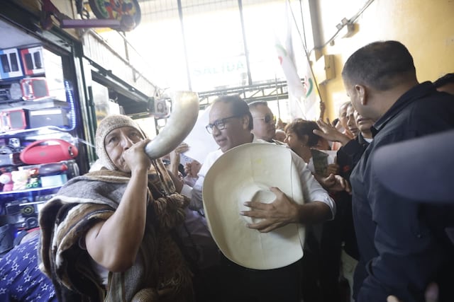 Roberto Sánchez en San Juan de Miraflores (Fotos: Jesús Saucedo/GEC)