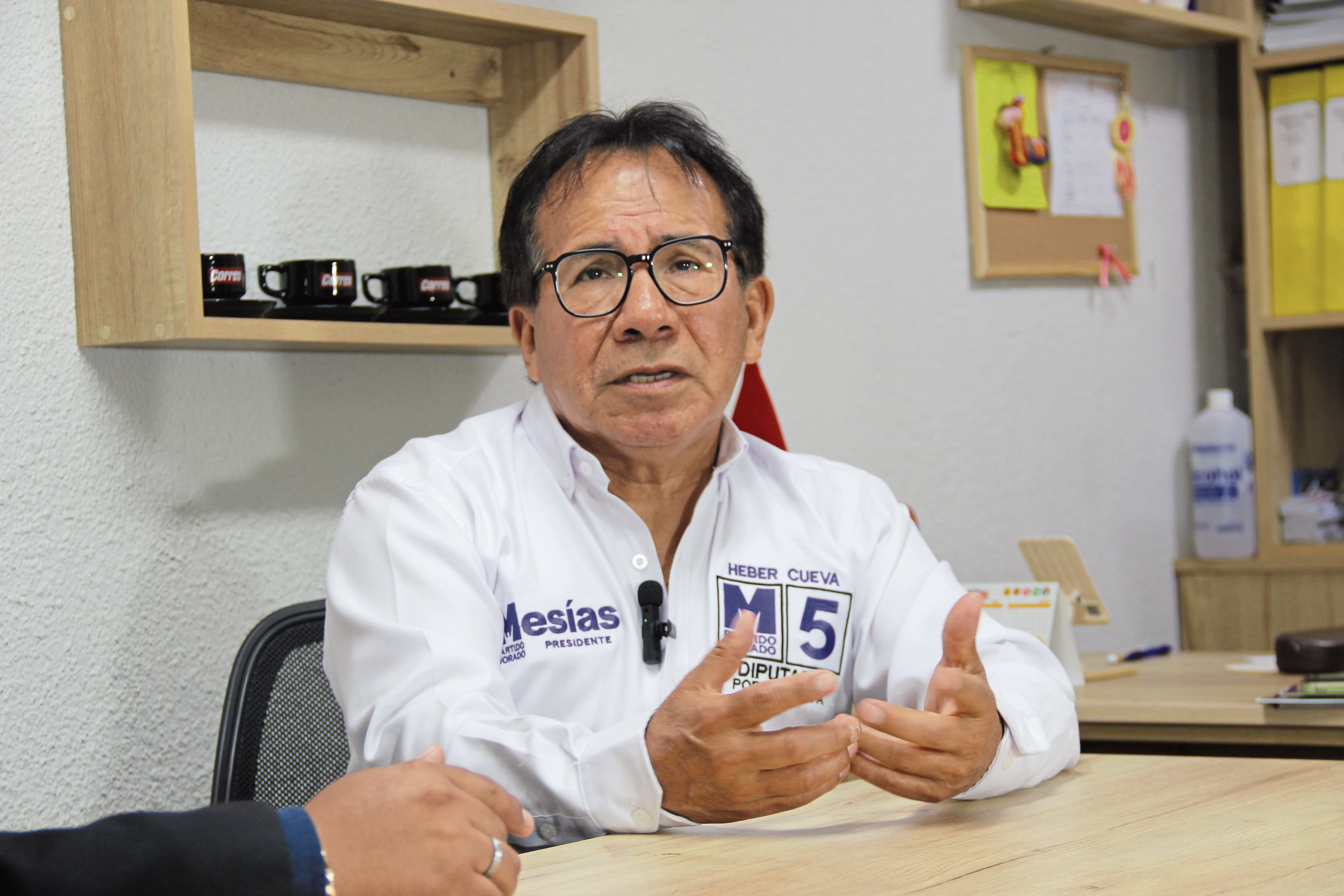 Heber Cueva candidato a la vicepresidencia del Perú (Foto: Paul Flores/@photo.gec)