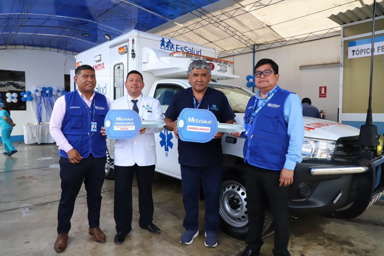 Entregan moderna ambulancia tipo II totalmente equipada para fortalecer emergencias en Palpa