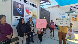 Arequipa: Padres protestan por obra paralizada en colegio José Gálvez (VIDEO)