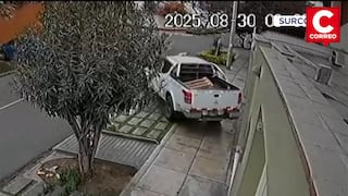 Surco: Delincuentes roban camioneta en cuestión de segundos frente a vivienda
