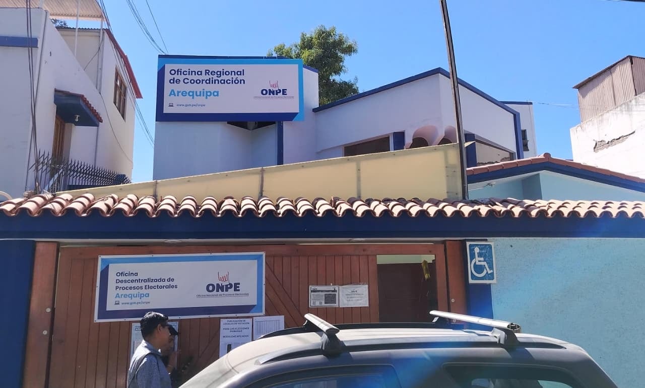 Sede de la ONPE en Arequipa. Foto: GEC