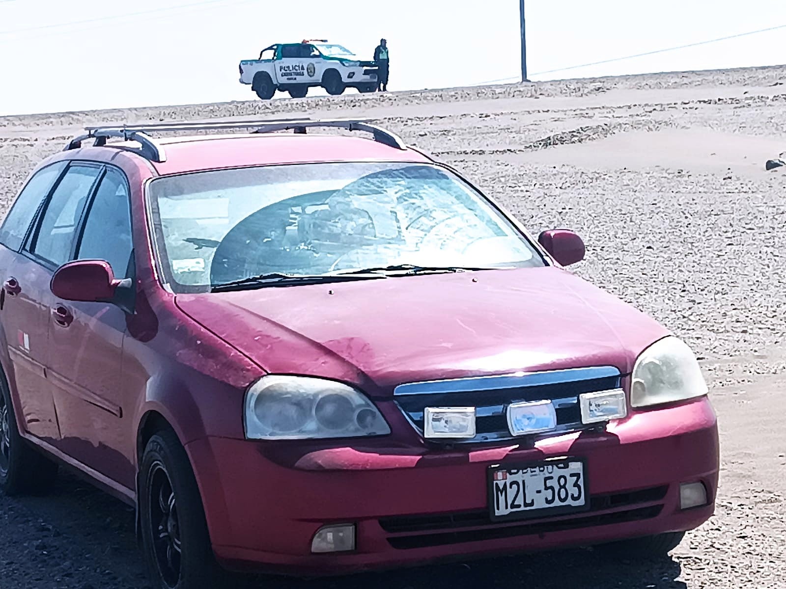 En Caravelí, Policía halla vehículo de taxista asesinado en Camaná. Foto: PNP.