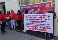 Atención restringida en Banco de la Nación de Arequipa por huelga nacional de trabajadores (VIDEO)