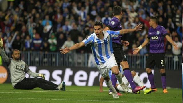 Liga de Campeones: Málaga vence al Porto 2-0 y clasifica a cuartos